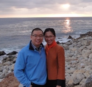Dr. Calvin Lee and Dr. Tammy Wu on vacation.  But still thinking about their plastic surgery office and still available to take cell phone calls for any urgent issues from patients.